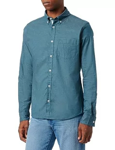 s.Oliver Koszula męska z długim rękawem, Niebieski zielony, 3XL - Koszule męskie - miniaturka - grafika 1