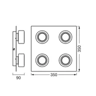 Lampy sufitowe - OSRAM Lampa sufitowa ORBIS FLAME, chromowy / srebrny, metal - miniaturka - grafika 1