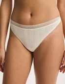 Majtki damskie - Majtki stringi Love Bloovii kremowy XL - miniaturka - grafika 1