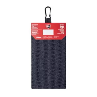 Ręcznik do kijów golfowych Wilson Tri Fold Golf Towel (mikorfirbra, czarny, 52 x 40 cm) - Golf - miniaturka - grafika 4