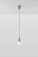 Lampy sufitowe - Sollux Lighting Lampa wisząca DIEGO 1 szara NICKEL - miniaturka - grafika 1