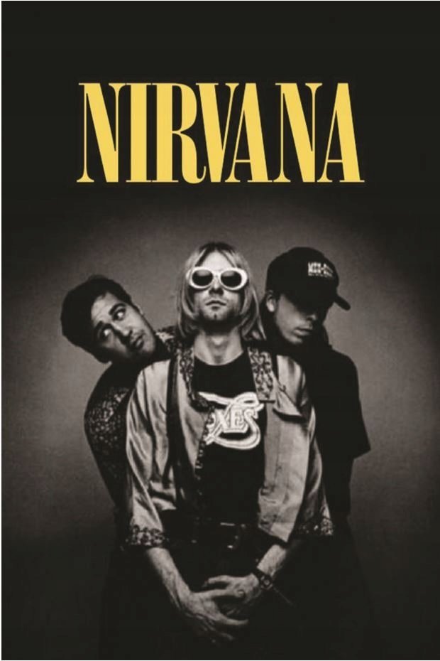 PODKŁADKA POD MYSZ Nadruk 22x18 cm Nirvana Smiley Kurt Cobain ROCK Prezent