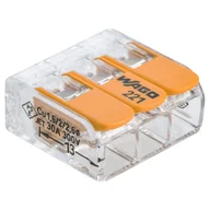 Kostki, złączki, wtyczki - Złącze automatyczne szybkozłączka 3x0,5-6 mm 4 szt. WAGO - miniaturka - grafika 1