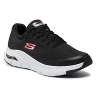 Sneakersy damskie - SKECHERS Sneakersy Arch Fit 232040/BKRD Black/Red - miniaturka - grafika 1