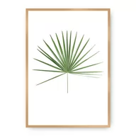 Plakaty - Dekoria Dekoria Plakat Tropical Leaf Green 50 x 70 cm Ramka Złota 222H-000-14 - miniaturka - grafika 1