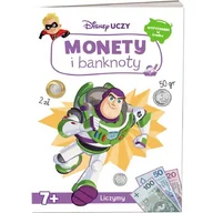 Książki edukacyjne - Książka dla dzieci Disney Uczy Monety i banknoty UPZ-9301 - miniaturka - grafika 1