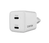 Ładowarki do telefonów - Canyon CU35CC GaN 35W 2xPD Biały - miniaturka - grafika 1