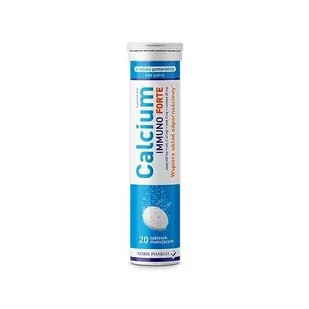 NORIS PHARMA Calcium Immuno Forte x 20 tabletek musujących - Witaminy i minerały - miniaturka - grafika 1