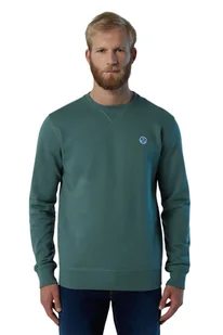 Bluza męska North Sails dresowa gładka zielona -XXL - Bluzy męskie - miniaturka - grafika 1