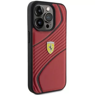 Ferrari FEHCP15LPTWR iPhone 15 Pro 6.1" czerwony/red hardcase Twist Metal Logo - Etui i futerały do telefonów - miniaturka - grafika 4