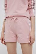 adidas Adidas Szorty damskie kolor różowy gładkie high waist - adidas