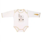 Body dla niemowląt - Body - zajączek z ogonkiem i marchewka - miniaturka - grafika 1