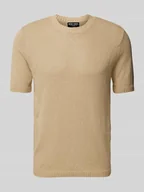 Koszulki męskie - T-shirt z imitacji dzianiny - miniaturka - grafika 1