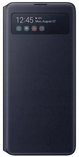 Pokrowiec na telefon Samsung S View Wallet Cover pro Note10 Lite EF-EN770PBEGEU) Czarne - Etui i futerały do telefonów - miniaturka - grafika 1