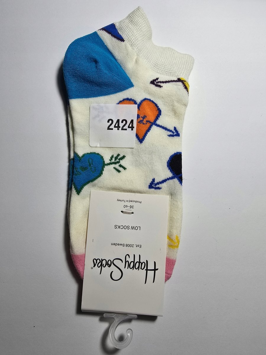 Kolorowe skarpety Happy Socks stopki unisex rozmiar 36-40 (2424)