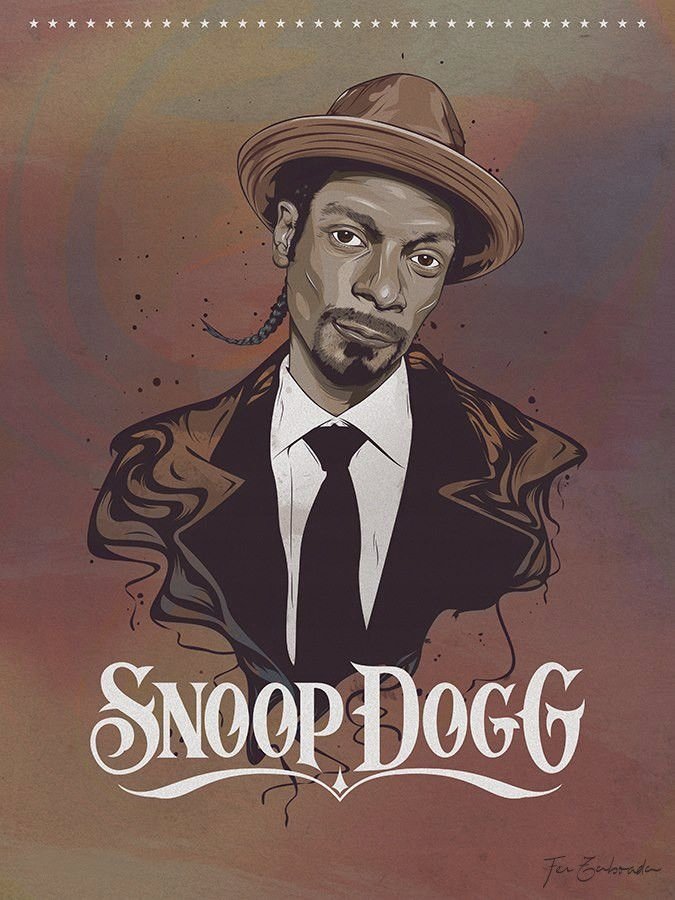 PODKŁADKA POD MYSZ Z Nadrukiem 22x18 cm Snoop Dogg Raper Piosenkarz Prezent