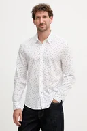 Koszule męskie - Pepe Jeans koszula bawełniana męska kolor biały slim z kołnierzykiem klasycznym PM3090845 - miniaturka - grafika 1