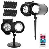 Lampy ogrodowe - MAXY C.O. Projektor LED na dom świąteczny fale + 12 slajdów 5902802914729 - miniaturka - grafika 1