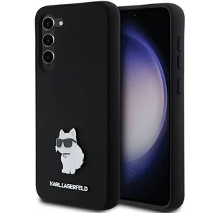 Oryginalne Etui SAMSUNG GALAXY S24+ Karl Lagerfeld Silicone Choupette Metal Pin (KLHCS24MSMHCNPK) czarne - Etui i futerały do telefonów - miniaturka - grafika 1