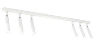 Biała metalowa lampa reflektorowa - D142 M5-S14 - Lampy sufitowe - miniaturka - grafika 1