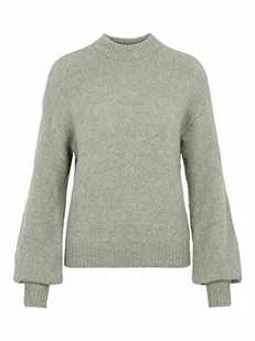 YAS Damski sweter Yassiera Ls Knit Pe, Shadow, XS - Swetry damskie - miniaturka - grafika 1