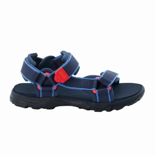 Sandały dziecięce Jack Wolfskin SEVEN SEAS 3 K blue / red - 26 - Buty dla dziewczynek - miniaturka - grafika 1