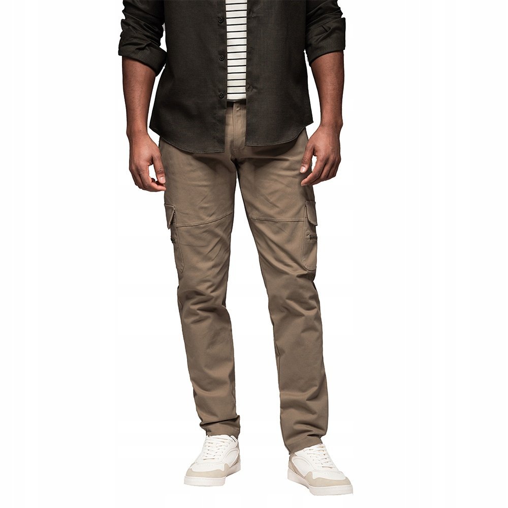 Spodnie męskie cargo STRAIGHT LEG khaki V3 OM-PACG-0204 XXL