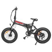 Rowery elektryczne - WELKIN WKES001 Electric Bicycle Snow Bike 500W Brushless Motor 48V 10.4Ah Battery 20'' Tires Shimano 7 speed - Black - miniaturka - grafika 1