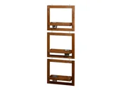 Donice - dobar Kwietniki wiszące z cynkowymi doniczkami, brązowy - miniaturka - grafika 1