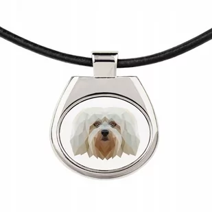 Hawańczyk Naszyjnik Zawieszka Pies geometryczny - Naszyjniki - miniaturka - grafika 1