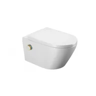 Miski WC - EXCELLENT CEEX.4024.593.D2.WH + CEEX.4022.D2.GL Dakota 2.0 Toaleta myjąca D2 + sterownik kolor ZŁOTY - miniaturka - grafika 1