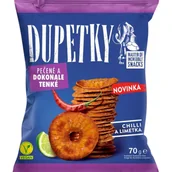 Paluszki - Alka Dupetky Snack Chilli i Limetka 70g pieczone precelki talarki pikantne - miniaturka - grafika 1