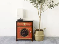 Szafki nocne - OPIUM OUTLET Meble drewniana szafka nocna komoda komoda konsola chińska azjatycka orientalna szafka ślubna styl vintage styl staromodny - miniaturka - grafika 1