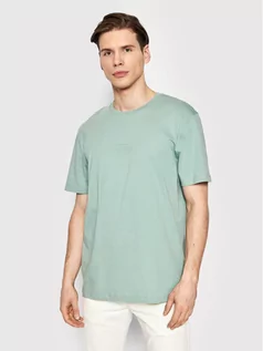 Koszulki męskie - Selected Homme T-Shirt Relaxventura 16083429 Zielony Relaxed Fit - grafika 1