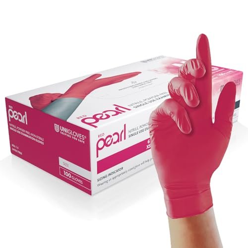 Unigloves Pearl GP0062 rękawice do badań nitrylu, rozmiar S, zestaw 100 sztuk