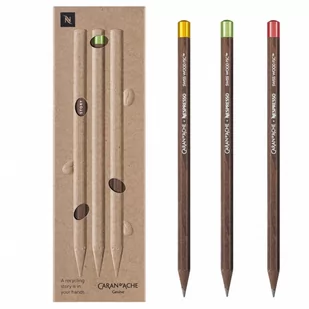 CARAN D&#039;ACHE Ołówek CARAN D&#039;ACHE Nespresso Swiss Wood 3szt. OLP.055 - Ołówki - miniaturka - grafika 1