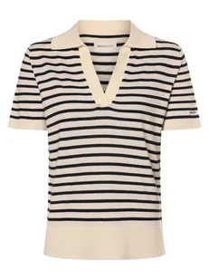 Gant Sweter damski Kobiety Bawełna biały w paski, XL - Swetry damskie - miniaturka - grafika 1
