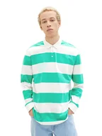 Koszulki męskie - Tom Tailor Denim Polo 1035281 Zielony - miniaturka - grafika 1