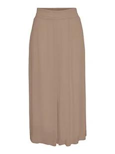 Vero Moda Vmmenny HW Culotte Pant Wvn Spodnie Damskie, Srebrny Mink, S - Spodnie damskie - miniaturka - grafika 1