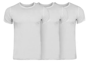 CALVIN  KLEIN TRZYPAK 3 PARY KOSZULKA T-SHIRT S/S CREW NECK 3PK WHITE NB4011E 100 - Rozmiar: L - Koszulki męskie - miniaturka - grafika 1