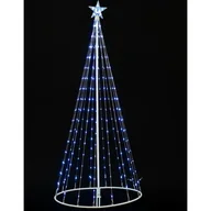 Ozdoby bożonarodzeniowe - Choinka zewnętrzna 265 LED Flare zimny biały 182 cm - miniaturka - grafika 1