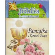 Religia i religioznawstwo - Wydawnictwo Diecezjalne Sandomierz Biblia z obrazkami - niebieska. Pamiątka I komunii świętej - Thoroe Charlotte - miniaturka - grafika 1