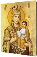 Ikony i obrazy sakralne - Ikona samo napisana z wizerunkiem Matki Bożej - miniaturka - grafika 1