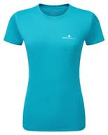 Koszulki sportowe damskie - RONHILL Koszulka biegowa damska CORE S/S TEE azure/bright white - miniaturka - grafika 1