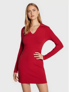 Sukienki - Glamorous Sukienka codzienna CK6755 Czerwony Regular Fit - grafika 1