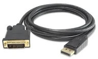 Adaptery i przejściówki - PremiumCord KPORTADK02-01 adapter kablowy 1 m DisplayPort DVI Czarny KPORTADK02-01 - miniaturka - grafika 1