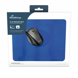 Podkładka MediaRange MediaRange Mausunterlage flach 250x220x3mm blau - Podkładki pod mysz - miniaturka - grafika 1