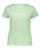Koszulki i topy damskie - Pepe Jeans Koszulka w kolorze zielonym - miniaturka - grafika 1