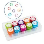 Artykuły biurowe - Fiorello Pieczątki buźka neutralna FIORELLO - miniaturka - grafika 1