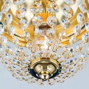 Lampa sufitowa Plafond, złota/przezroczysta, Ø26cm - Lampy sufitowe - miniaturka - grafika 2